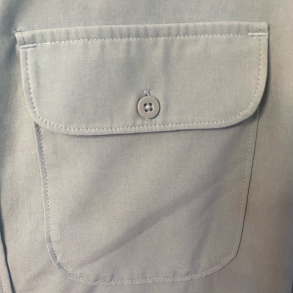 MEC Mens Blue Gorpcore Long Sleeve Casual Button Up Shirt Medium Hiking Fishing - Picture 4 of 10